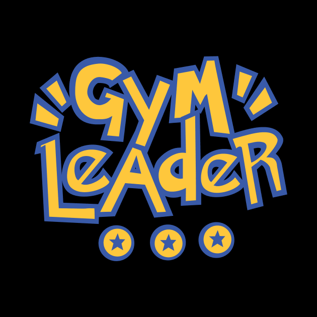 GYM LEADER lettering funny unicorns workout by Midoart