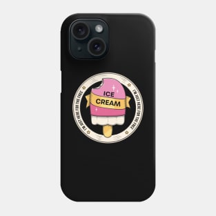 I'm Just Here For The Free Ice Cream, Funny Family Cruise Food Design Phone Case