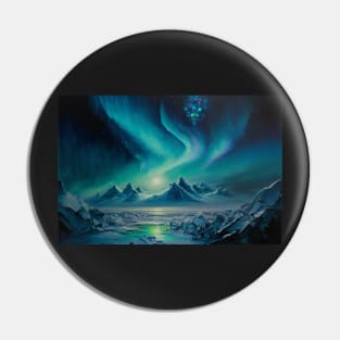 Vibrant Northern Lights Display Pin