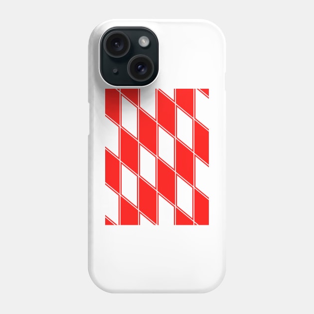 Chelsea Red and White Chequered 1990 Retro Away Phone Case by Culture-Factory