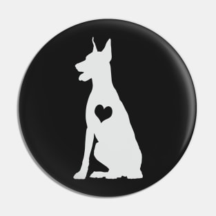 Adore Dobermans Pin