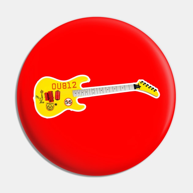 Sammy Hagar - OU812 Guitar Pin by RetroZest