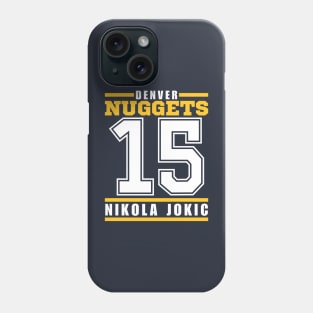 Denver Nuggets Jokic 15 Basketball Player Phone Case