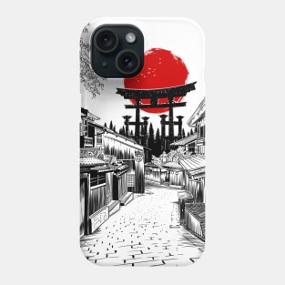 Sketch Street Japan Torii Phone Case