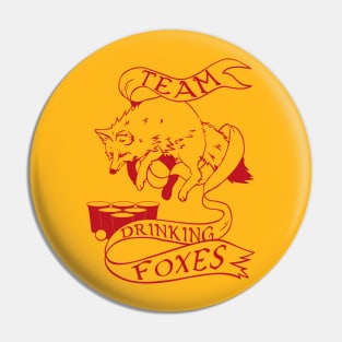 Drinking Foxes Pin