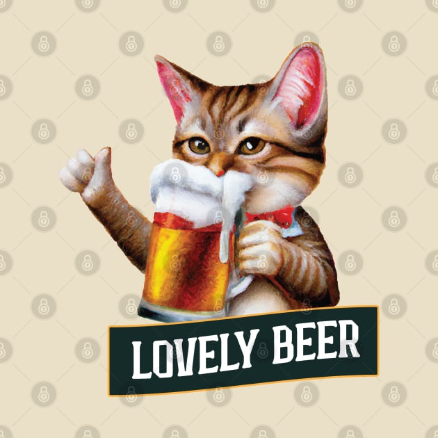 Cat that loves beer by definedesign