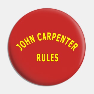 John Carpenter Rules Pin