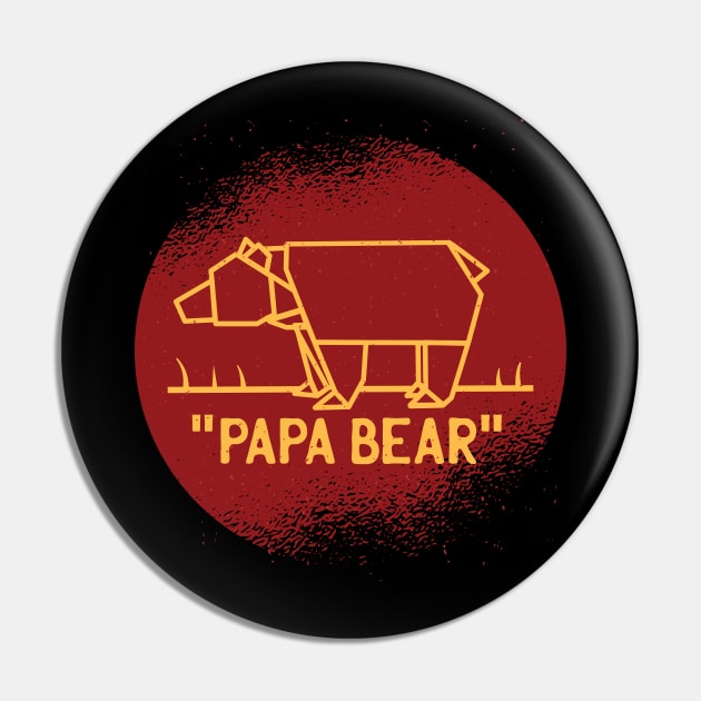 Papa Bear Design Pin by LR_Collections