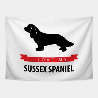 I Love My Sussex Spaniel Tapestry