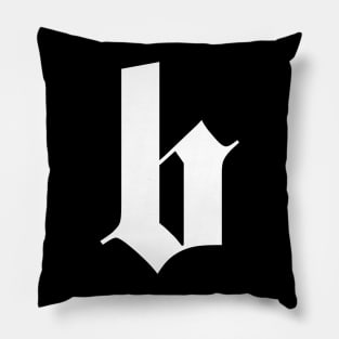 b gothic letter Pillow