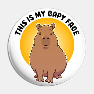 This is my Capy face Pin