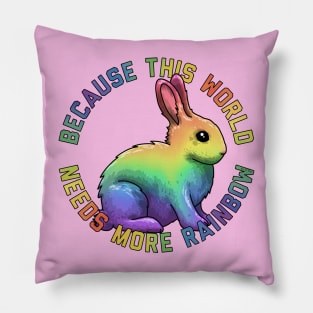 More Rainbow Bunny Pillow