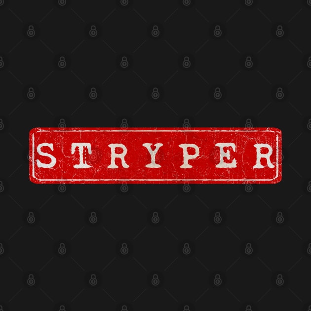 vintage retro plate Stryper by GXg.Smx