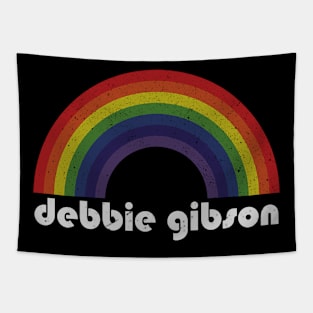 Debbie Gibson Vintage Retro Rainbow Tapestry