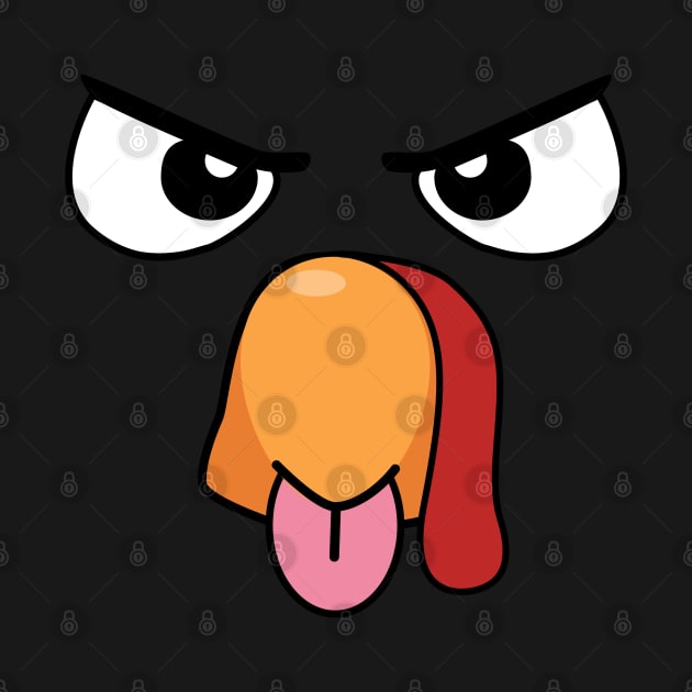 Angry Turkey Face by MedleyDesigns67