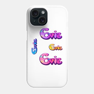 Evie name pack of 4 colors colours Evie Phone Case