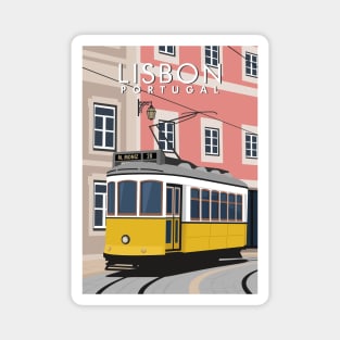 tram 28 lisbon portugal Magnet