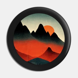 Mountain of Mars Circle Pin