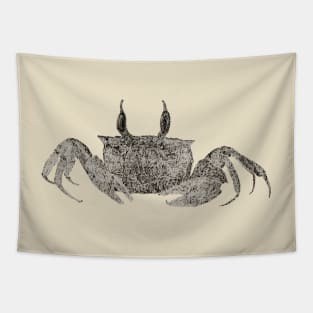 Dotwork Crab Art Print Tapestry
