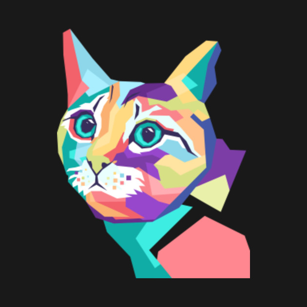 Discover cat style wpap pop art - Animals Pets - T-Shirt