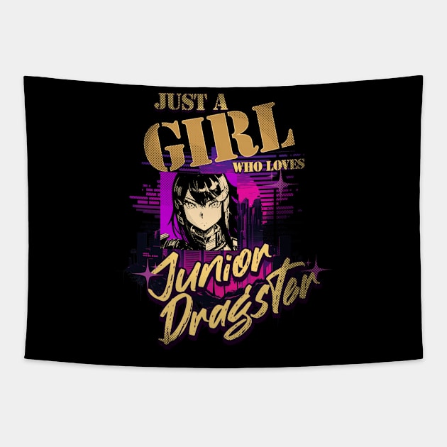 Just A Girl Who Loves Junior Dragster Racing Tapestry by Carantined Chao$