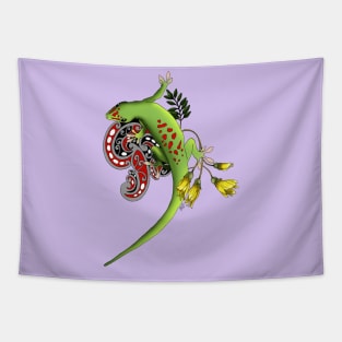 Green Gecko Tapestry