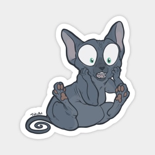 Oh My - blue sphynx Magnet