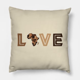 I love Africa I love with heart Pillow