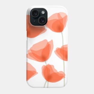 red poppies Phone Case