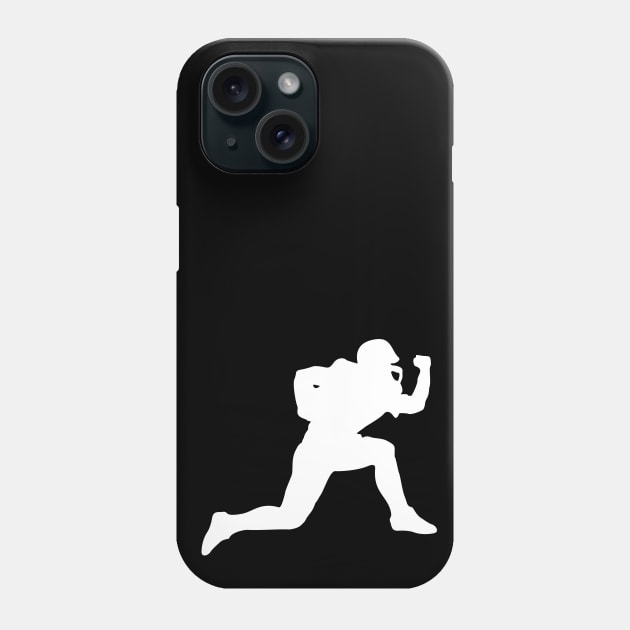 American Football Player Silhouette Phone Case by XOOXOO