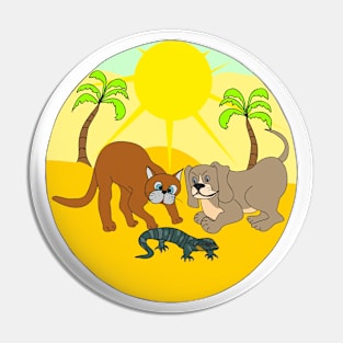 Animals in the desert Pin