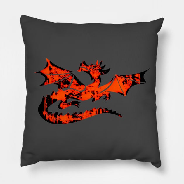 Lava Dragon Pillow by CANJ72