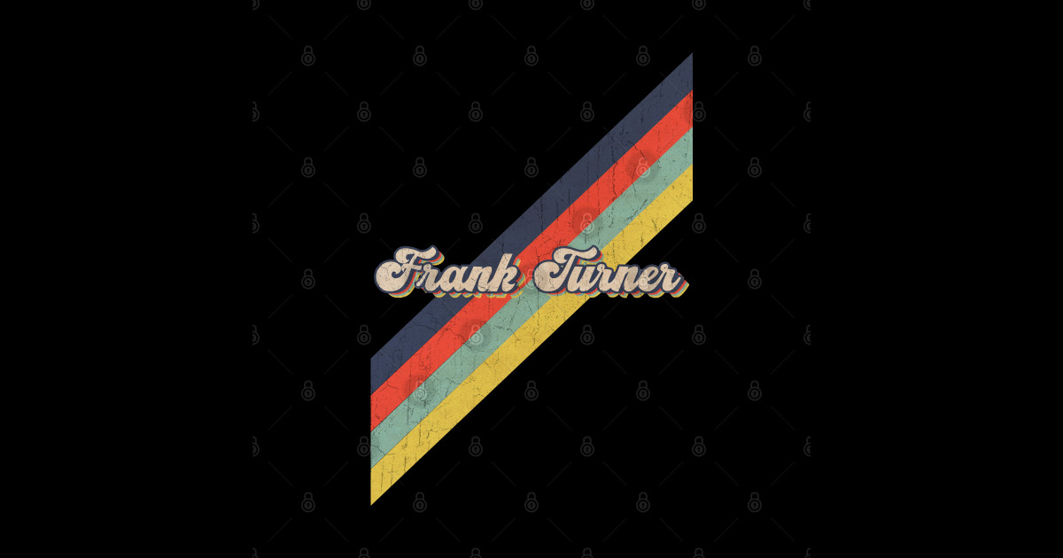 retro vintage color Frank Turner - Frank Turner - Posters and Art