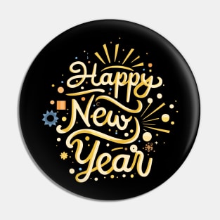 Happy New Year Pin