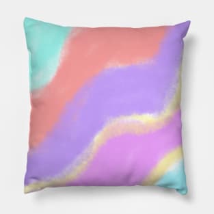 Colorful watercolor abstract art design Pillow