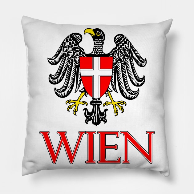Wien (Vienna), Austria - Coat of Arms Design Pillow by Naves