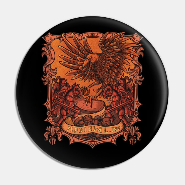 medieval hawk Pin by crunch.ins