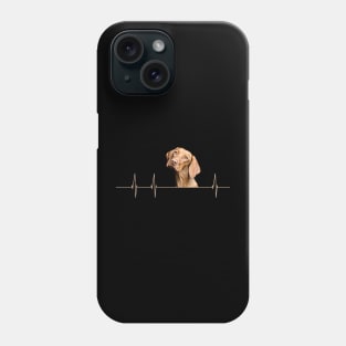 Funny Dog Heartbeat for Viszla Dog Lovers Phone Case