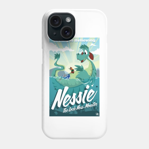 Nessie Phone Case by CuddleswithCatsArt