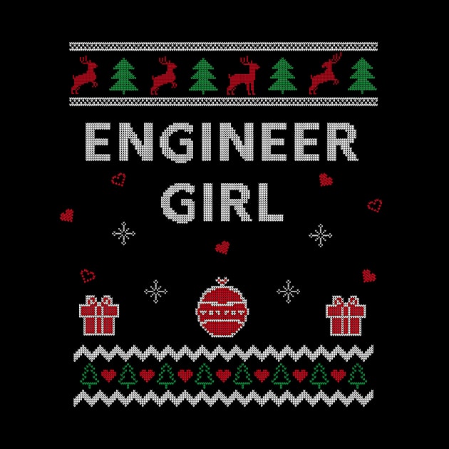 Engineer Girl Engineering Funny Ugly Christmas Gift Design by Dr_Squirrel