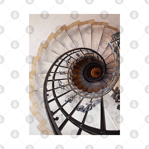 Spiral Staircase II, St Stephen's Basilica, Budapest by Ludwig Wagner