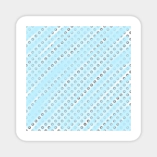 Sky blue watercolor circle pattern Magnet