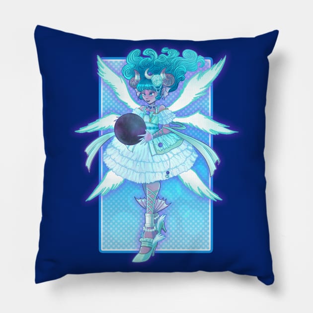 Graceful Tiamat Pillow by PageBranson