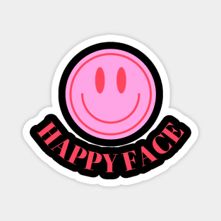 PINK MINIMALIST EMOJİ T-SHIRT DESIGN Magnet