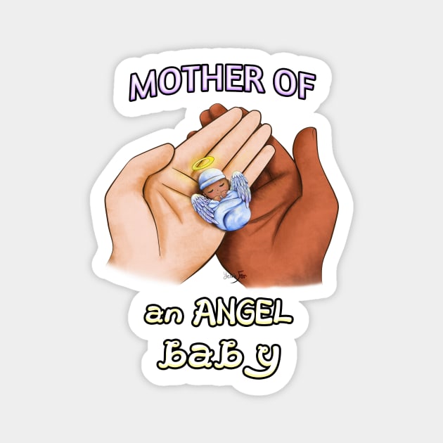 Mother of an Angel Baby (Interracial 2) T-Shirt Magnet by Yennie Fer (FaithWalkers)
