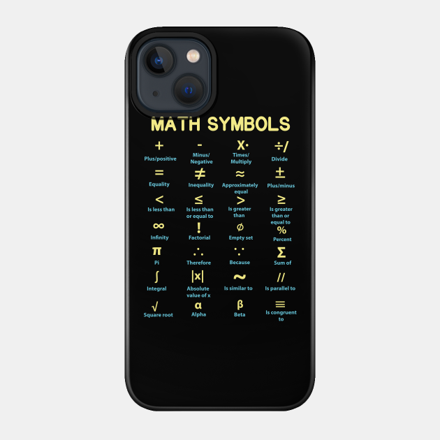Math Symbols - Mathematics - Phone Case