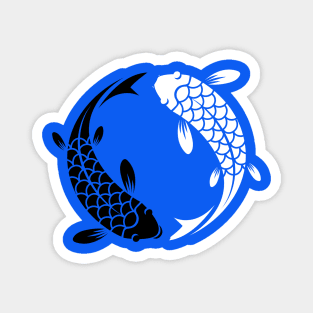 Koi Fish Lover, Yin Yang Magnet
