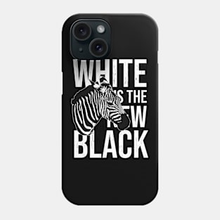 Zebra - White Is The New Black Phone Case