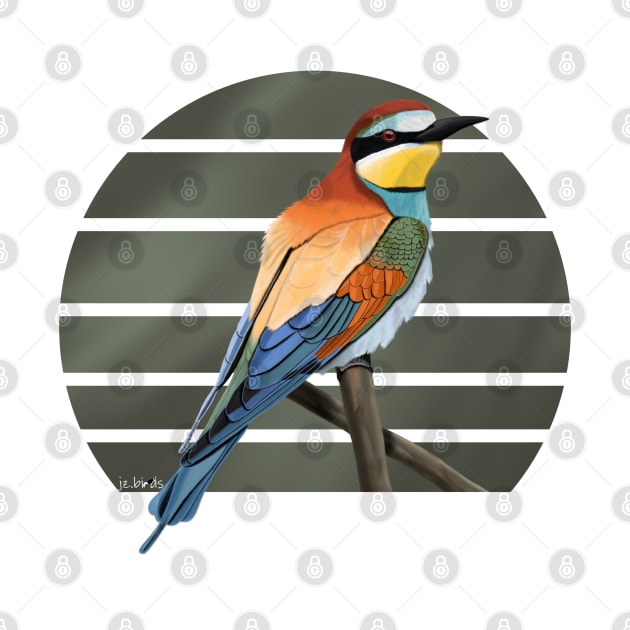 jz.birds Bee-Eater Bird Animal Design Illustration by jzbirds