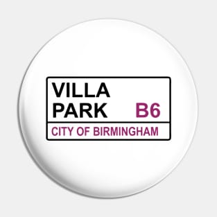 Villa park City Of birmingham Pin